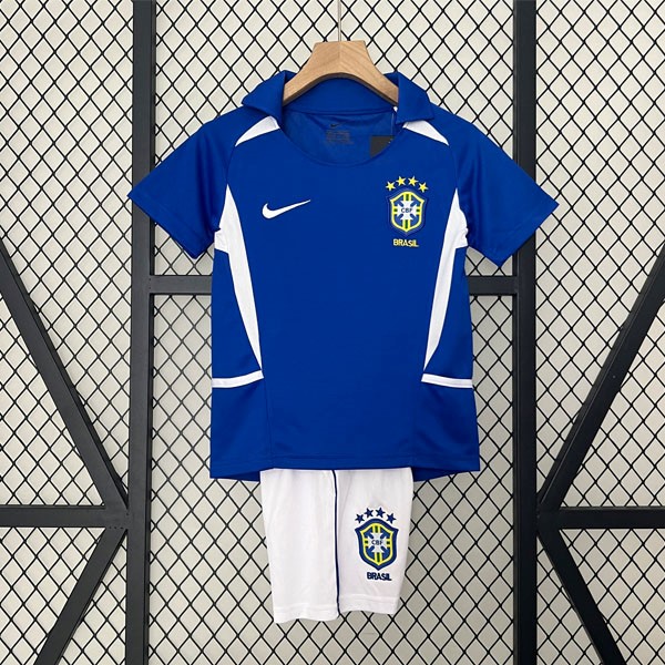 Camiseta Brasil Replica Segunda Ropa Niño Retro 2002